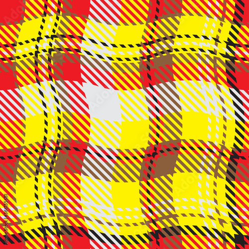 Checkered classical pattern tartan.