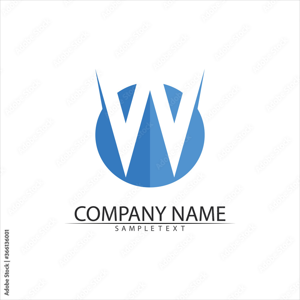W Letter Logo Template W Letter Logo Template