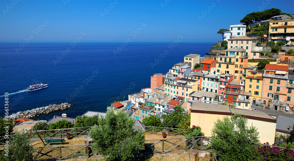 Riomaggiore resort on the Ligurian Coast, Cinque Terre, Italy

