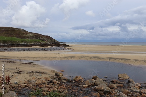 view of the coast of the sea, Lewis, Outer Hebrides, Scotland