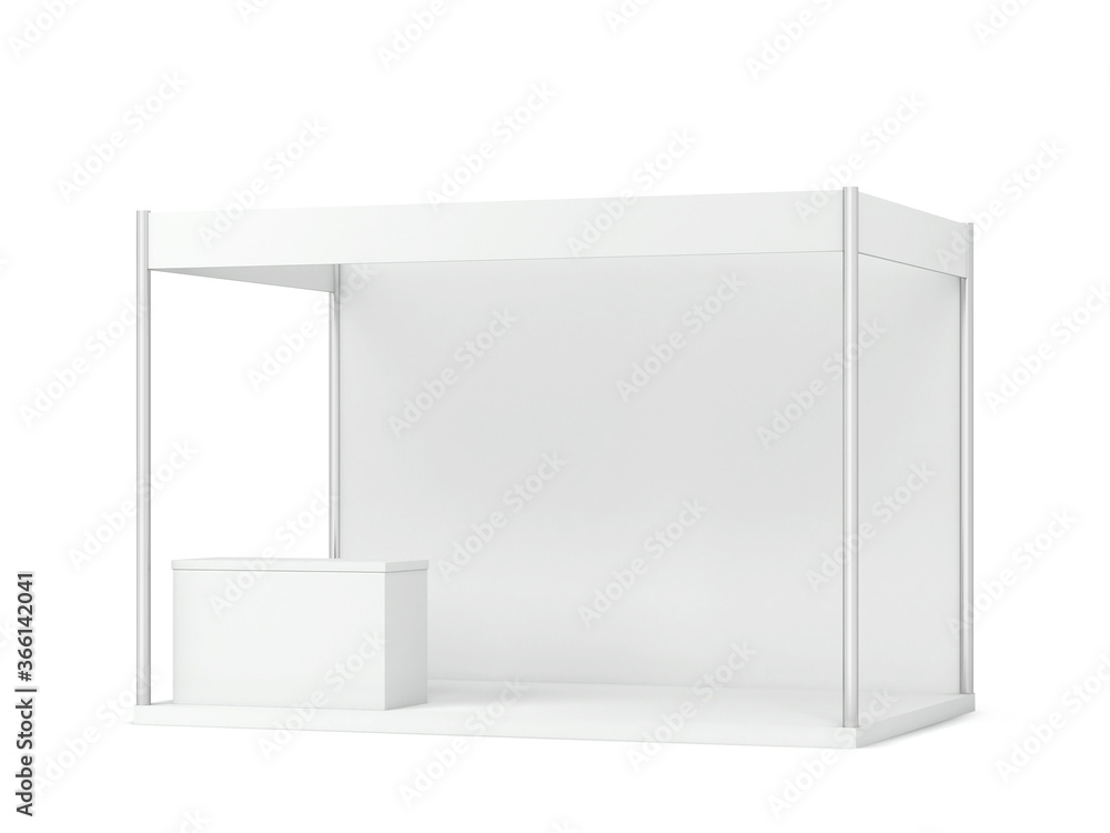 Trade show booth with counter mockup Trade show booth with counter mockup