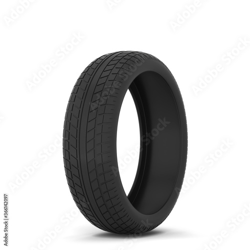 Rubber car tire © montego6