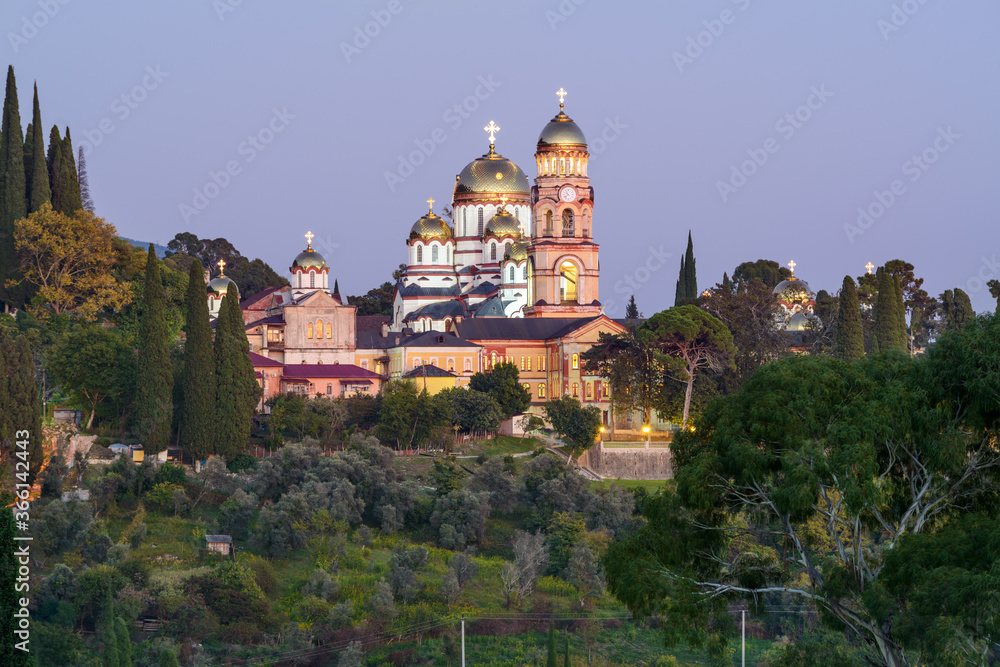 New Athos monastery, famous landmark, Abkhazia