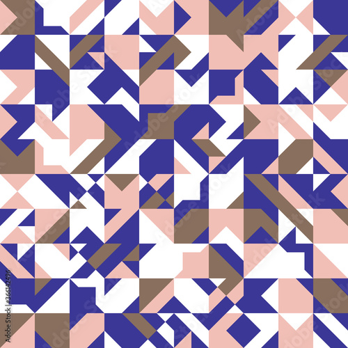 Intricate geometrical vector seamless pattern design
