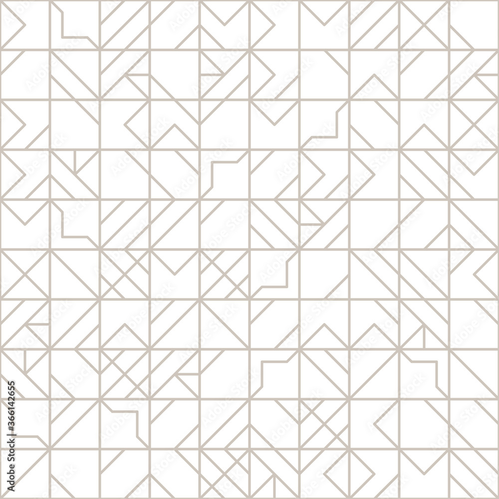 Intricate geometrical vector seamless pattern design