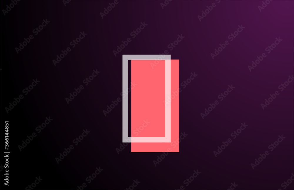 pink black geometric I line alphabet letter logo icon for company. Simple line design for corporate and business pink black geometric I line alphabet letter logo icon for company. Simple line design for corporate and business