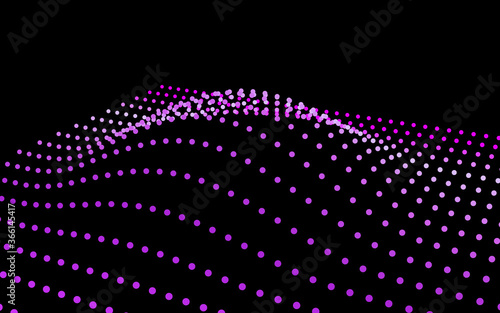 Data slice in the volume function of point data. Three-dimensional flow information. The bulge of the mountain science.