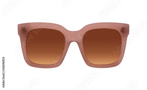 Sunglasses isolated on white background for applying on a portrait. Design element with clipping path