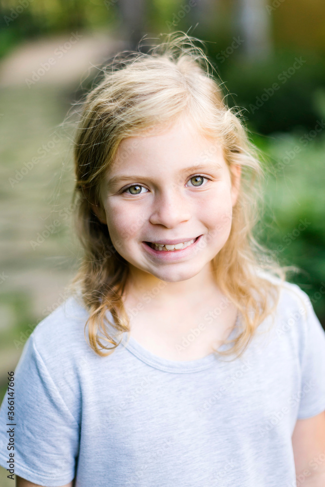 Portrait of smiling girl (8-9) Portrait of smiling girl (8-9)