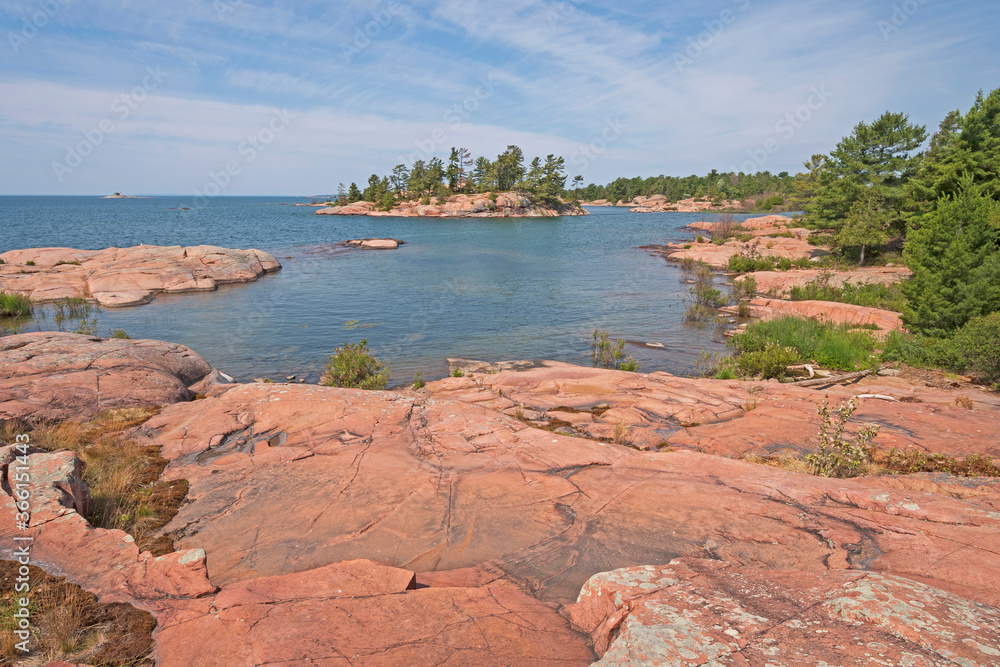 Remote Rocky Lakeshore on the Great Lakes