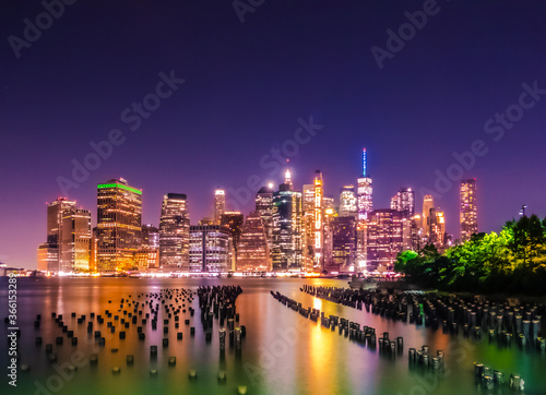 Most Beautiful Night view of New York City. These photos were taken from the Brooklyn side.