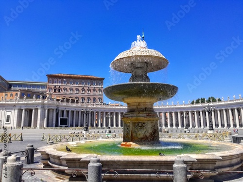 fountain in the old Rome