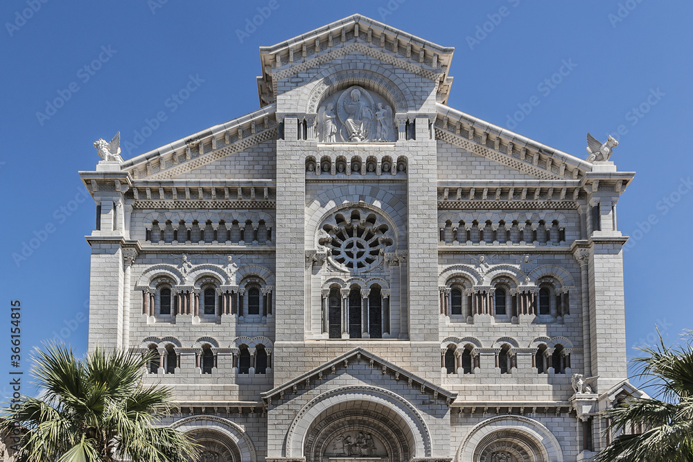 Saint Nicholas Cathedral, consecrated in 1875, located on site of the church built in 1252 and dedicated to St. Nicholas. Monte Carlo, Principality of Monaco.