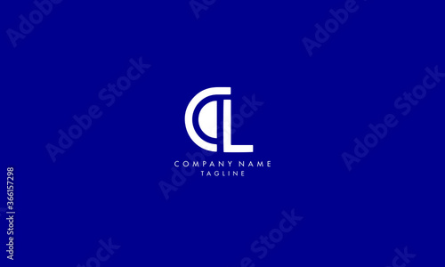 Creative Minimal Letter CL  Logo Design In Vector Format