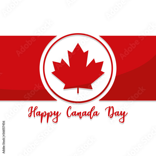 Happy canada day card