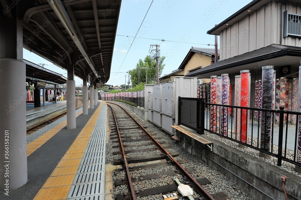 嵐電　嵐山駅