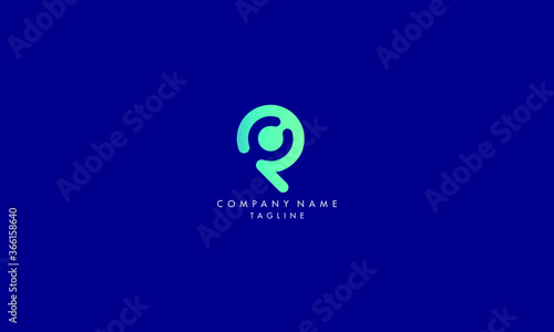 Abstract Minimal Initial Letters CP Logo Design.