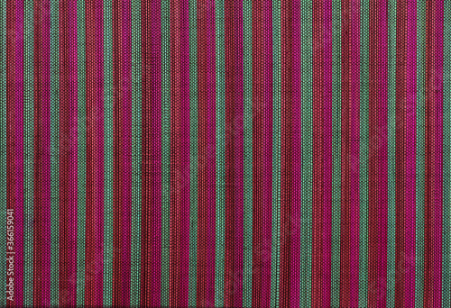 Bamboo weave texture in red, pink and green