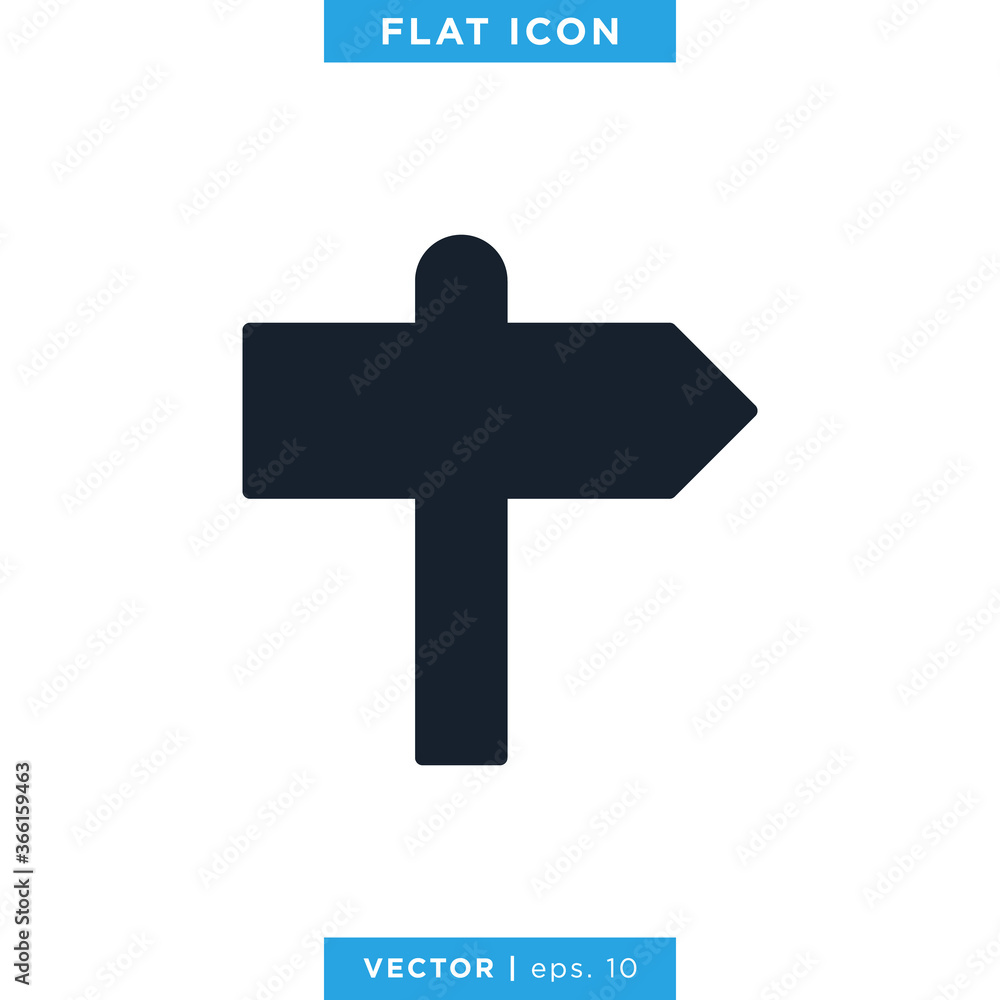 Obraz premium Signpost Icon Vector Design Template. Road sign icon.