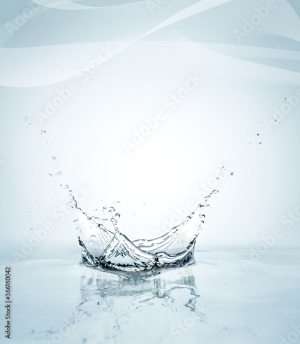 water splash isolated on white background