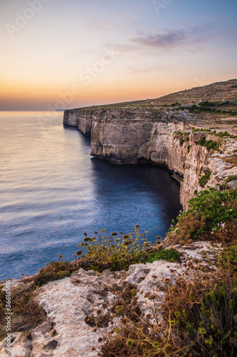 Sunset over the Maltese Coastline