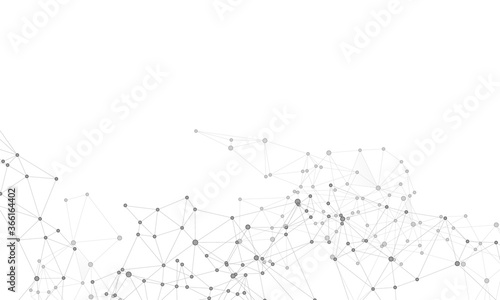 Block chain global network technology concept.