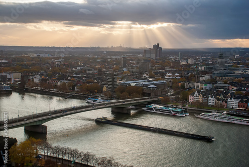 Landscape photographed in Cologne  Germany. Picture made in 2009.