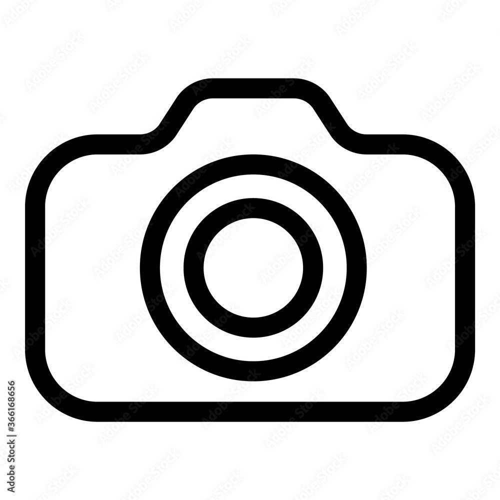 Camera Flat Icon Isolated On White Background Camera Flat Icon Isolated On White Background