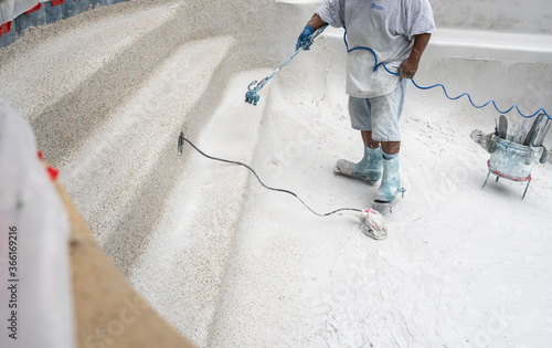 Pool plaster replaster