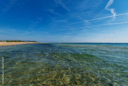 Paralia Fourkas beach, Halkidiki, Greece. photo