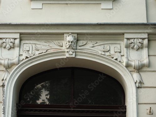 architectural ornaments in Szczecin Poland