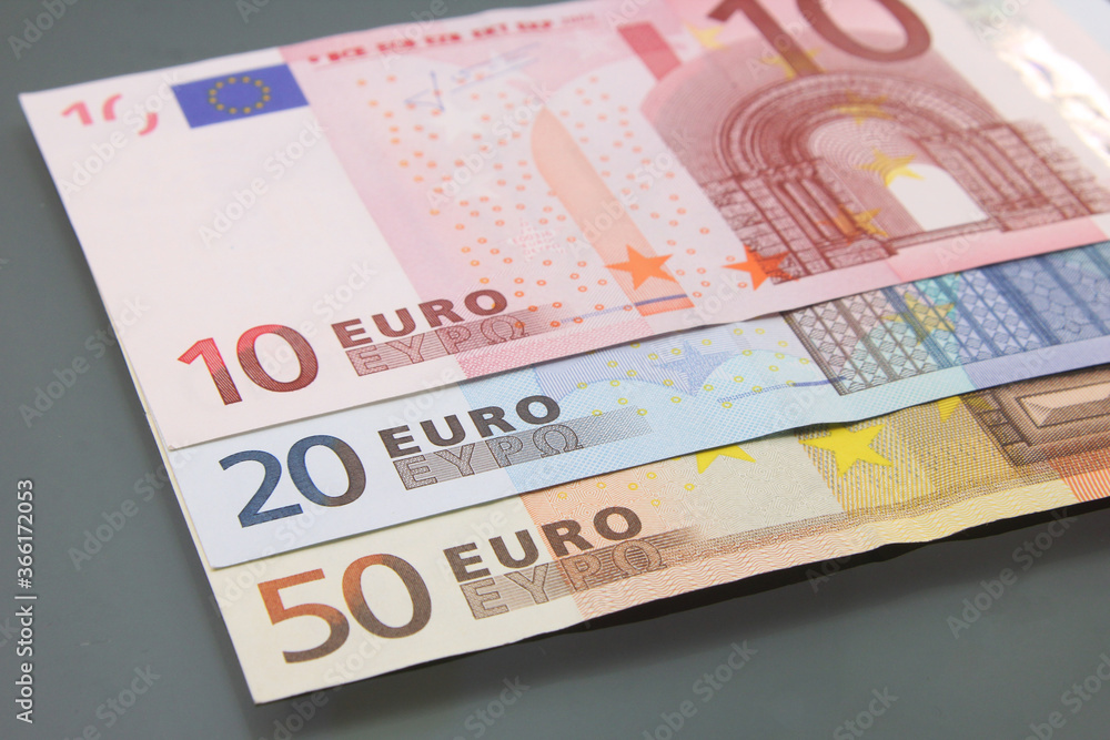 Obraz premium Euro currency money, euro money banknotes, cash money, euro bills.