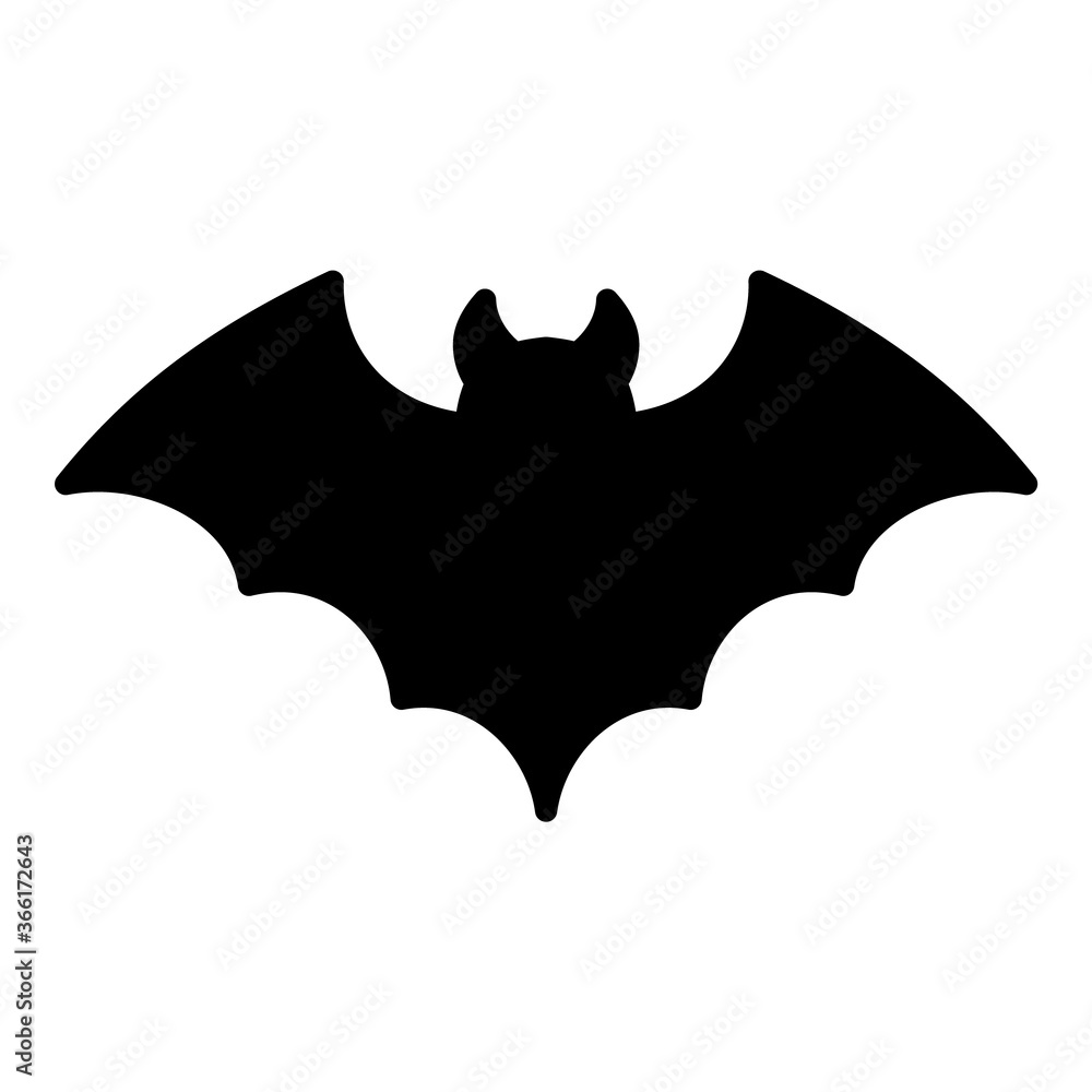 Bat Flat Icon Isolated On White Background Bat Flat Icon Isolated On White Background