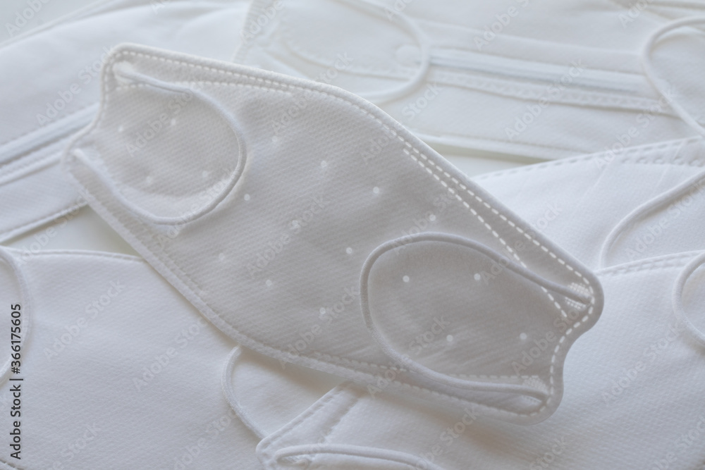 Korean kf94 and kf80 face masks for COVID 19 Coronavirus Stock Photo