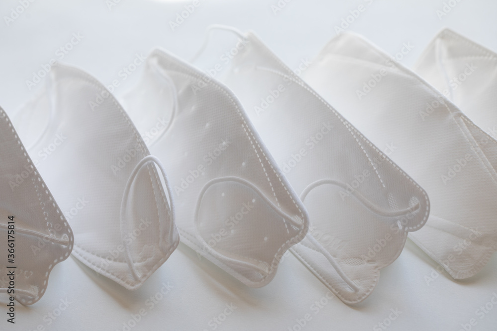 Korean kf94 and kf80 face masks for COVID 19 Coronavirus Stock Photo