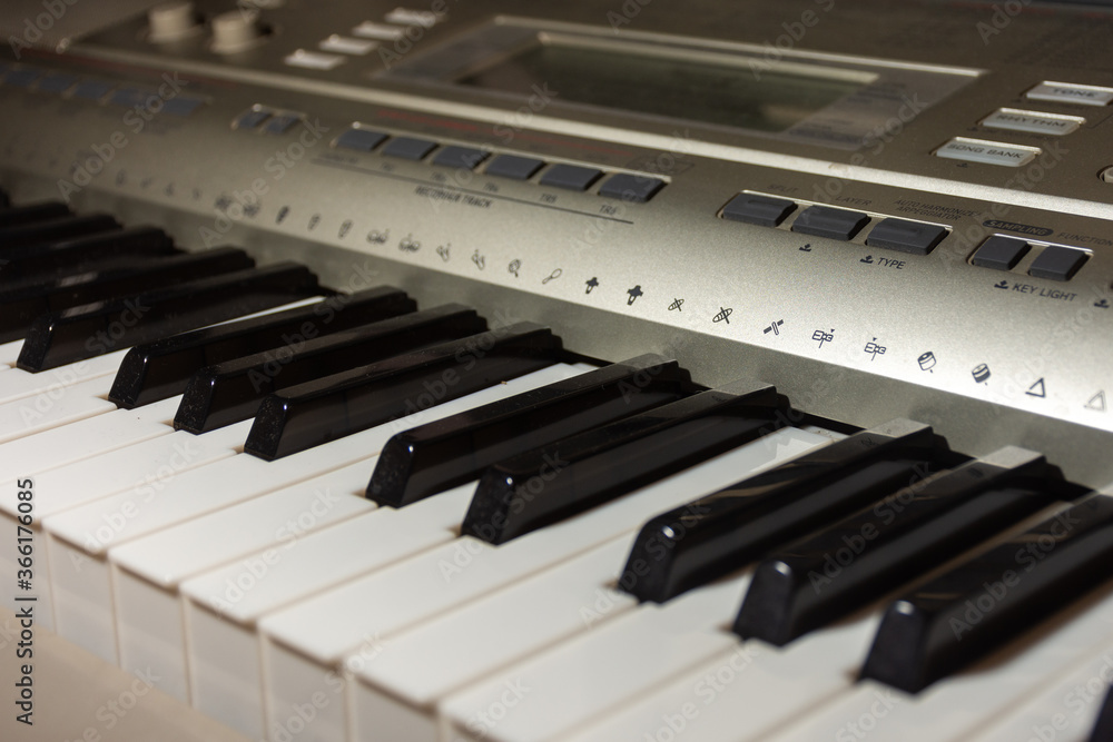 Teclas brancas e pretas do piano Teclas brancas e pretas do piano