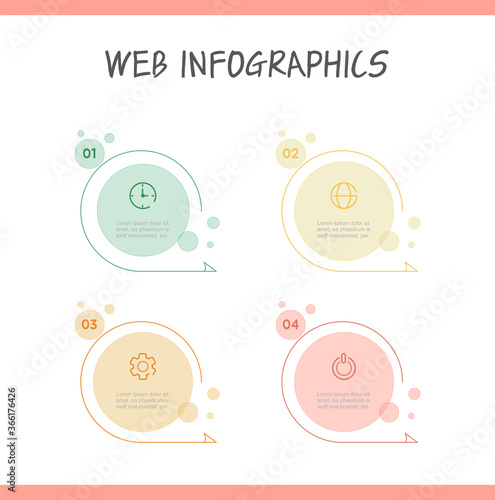 Presentation business infographic template Vector illustration