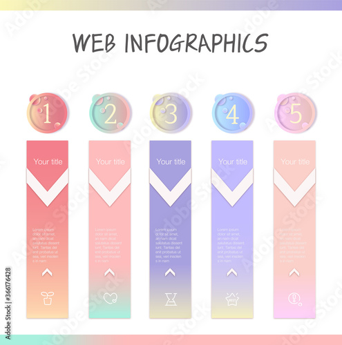 Presentation business infographic template Vector illustration
