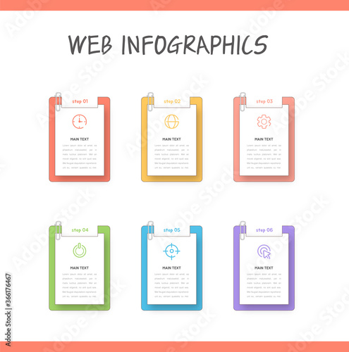 Presentation business infographic template Vector illustration