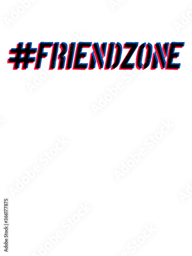 3D Effekt Friendzone Edel unglücklich Buddy Lustig