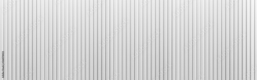 Panorama of White Corrugated metal background and texture surface or galvanize steel Panorama of White Corrugated metal background and texture surface or galvanize steel