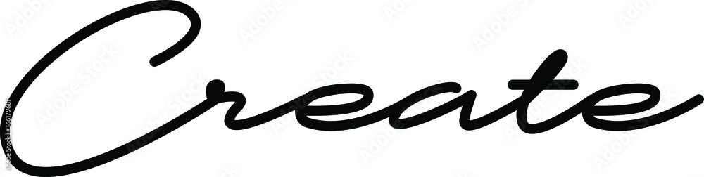 motivational text. Only one single word. Printable graphic tee. Design doodle for print. Vector illustration. Colorful. Hand drawn calligraphy style. Black and white motivational text. Only one single word. Printable graphic tee. Design doodle for print. Vector illustration. Colorful. Hand drawn calligraphy style. Black and white