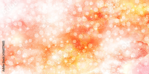 秋　水彩　和紙　背景