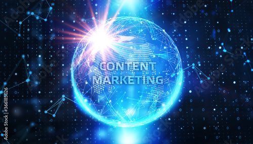 Business  Technology  Internet and network concept. Digital Marketing content planning advertising strategy concept