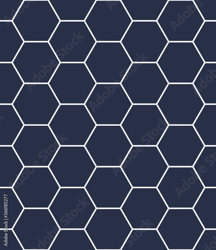 seamless hexagon pattern blue background