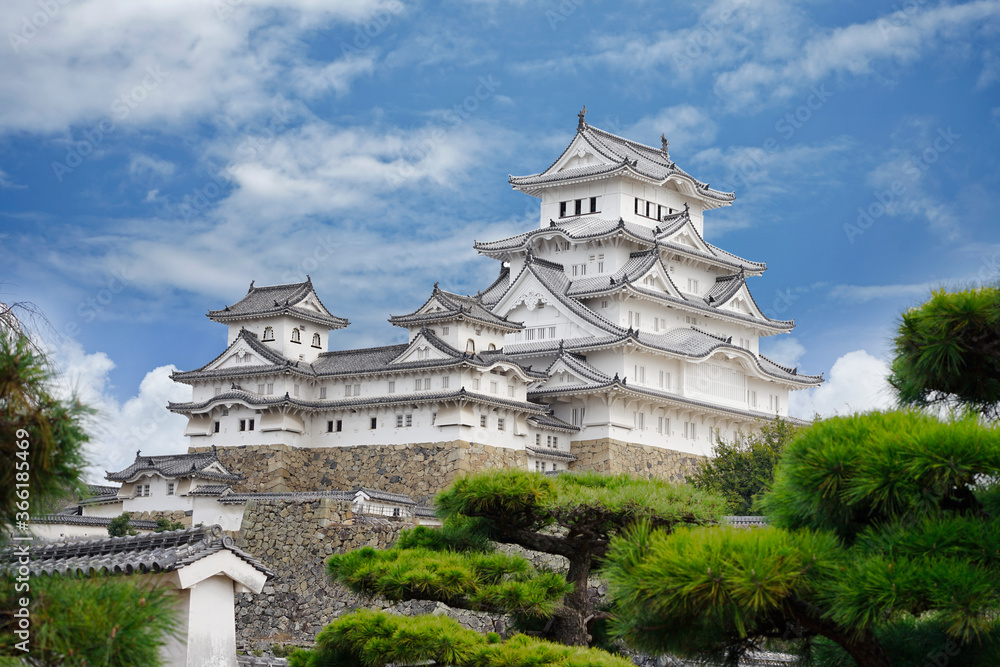Himeji Castle in Himeji city, Hyogo prefecture of Japan. Himeji Castle in Himeji city, Hyogo prefecture of Japan.