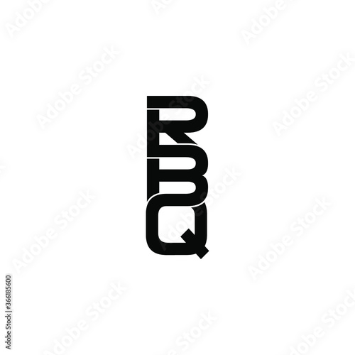 rbq letter original monogram logo design photo