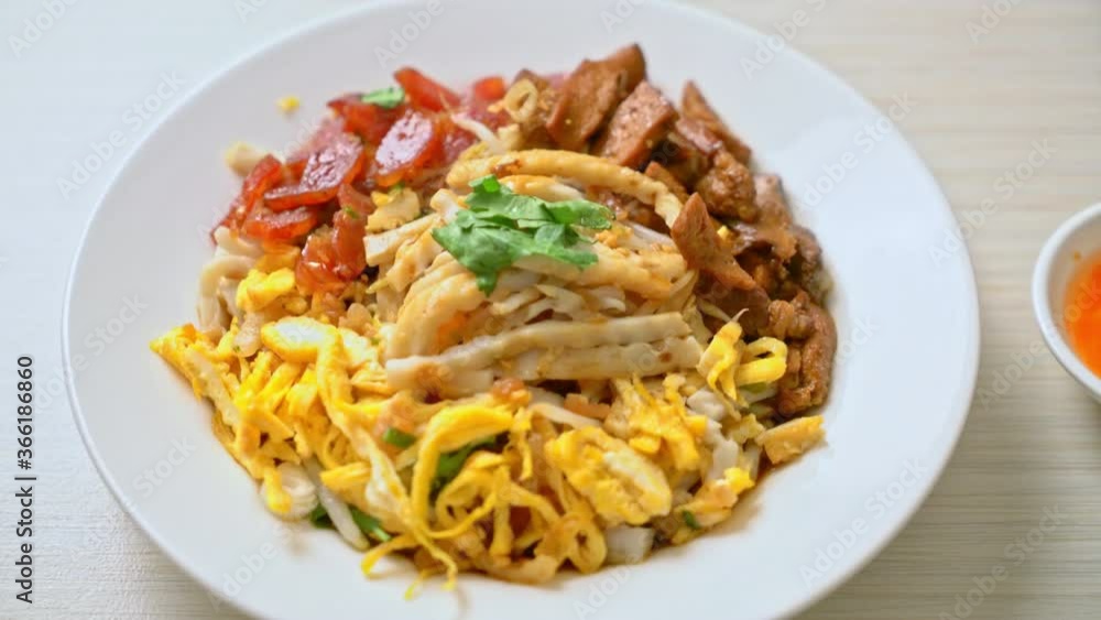 Chinese Steamed Fish Noodles - asian food style Chinese Steamed Fish Noodles - asian food style