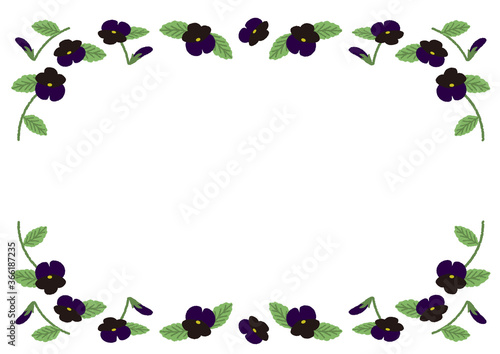 Blue-black violet frame ①