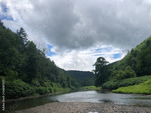 river in the mountains